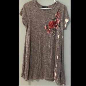 Juniors Short Sleeve Knit Dress Size XL